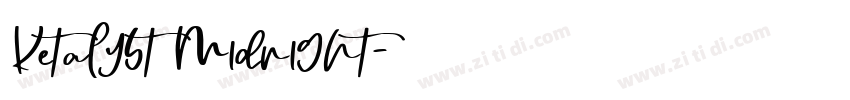Ketalyst Midnight字体转换